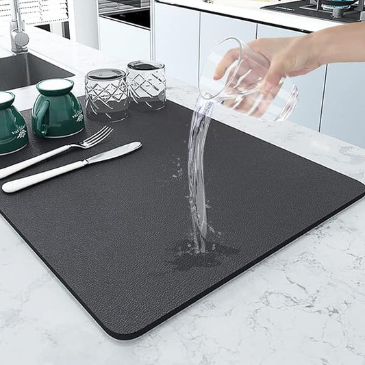 Water Absorbent mat Drying mat for Kitchen Utensils Large Dry mat for Kitchen  mate